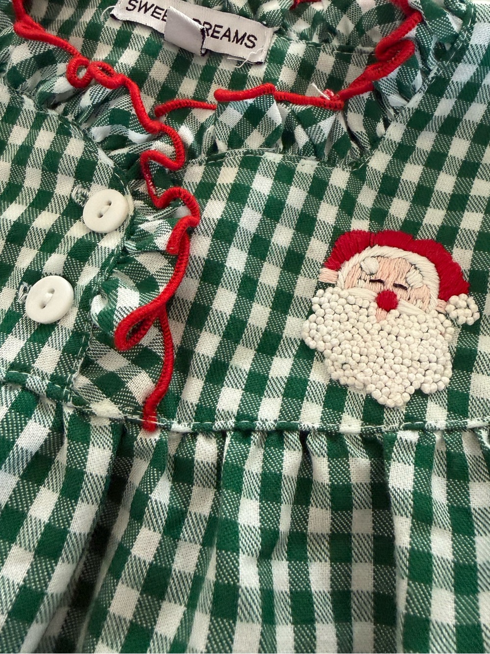Green Gingham Santa Gown
SWEET DREAMS - Picture 6 of 7